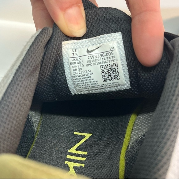 Size 7.5 - Nike Air Max Alpha Trainer 4 Light Smoke Gray Limelight 2023 - Picture 6 of 7